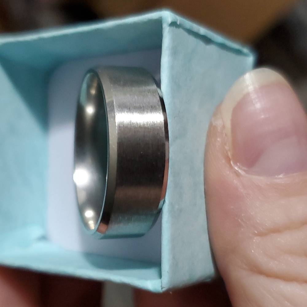 Brushed Stainless Steel Ring